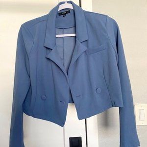 Dusty blue crop top blazer * Blashe *